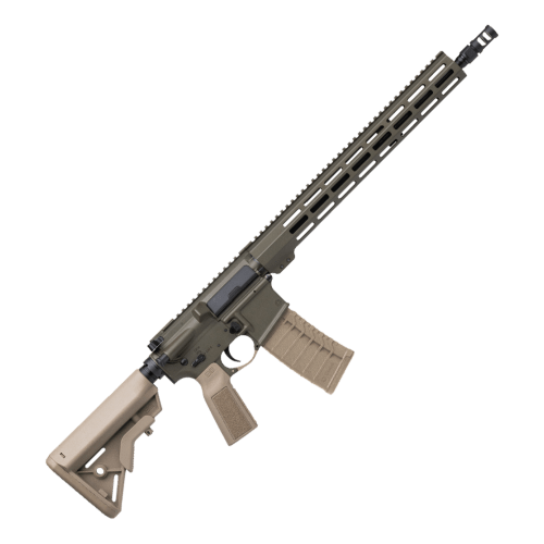 CMMG MK4 Semi-Auto Rifle in Marsh Green Cerakote with FDE Furniture