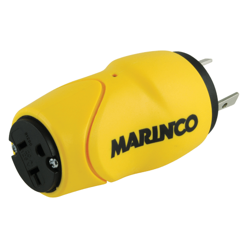 Marinco 125V Male to Female Straight Adapter