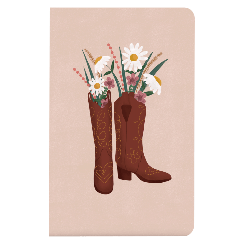 Denik Boots and Flowers Notebook