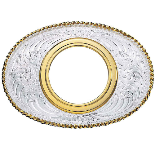 Montana Silversmiths Coin Holder Western Belt Buckle