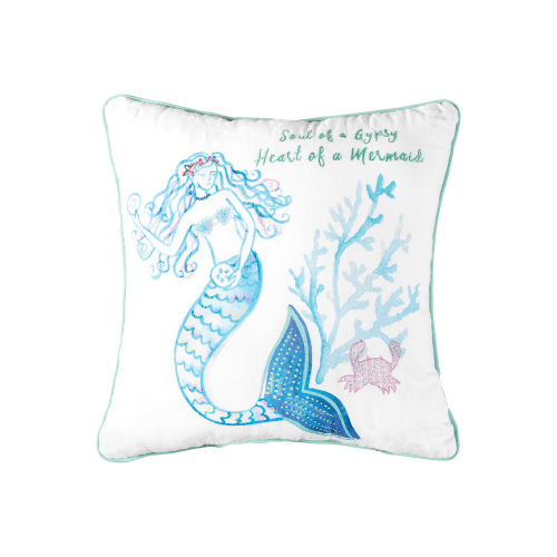 C&F Home Mermaid Garden Soul Of A Gypsy Throw Pillow