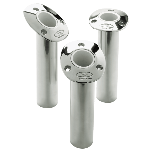 C.E. Smith Flush Mount Rod Holder with Rounded Bottom