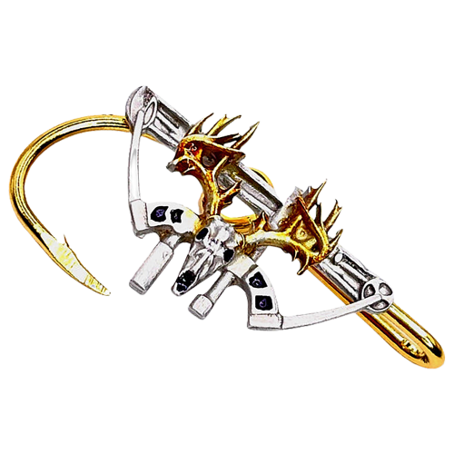 Hookits Bowhunting Fishing Hook Hat Pin Clip