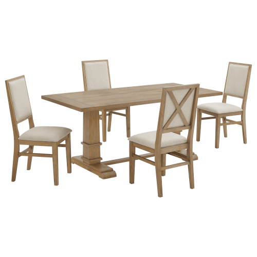 Crosley Joanna 5-Piece Dining Set with Upholstered Chairs