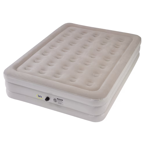 Serta Raised-Height Queen Air Mattress with AC Air Pump