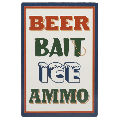 Open Road Brands Beer Bait Ice Ammo Metal Magnet