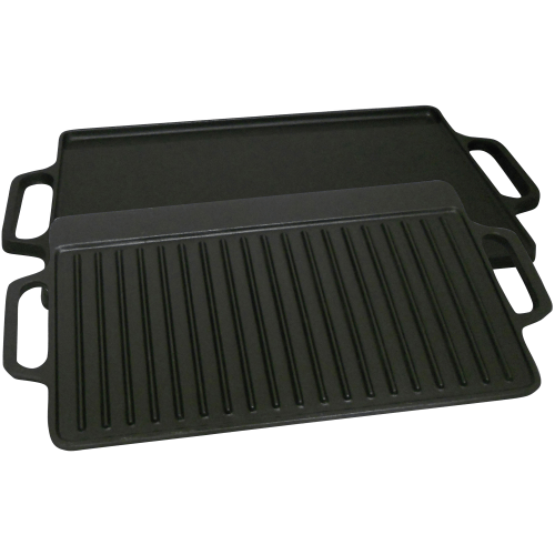 King Kooker 2-Sided Pre-Seasoned Cast-Iron Griddle