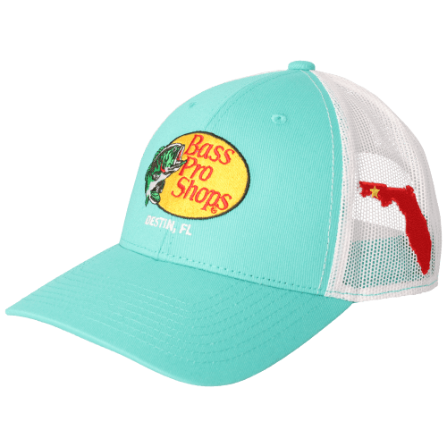 Bass Pro Shops Woodcut Logo Destin, FL Snapback Cap