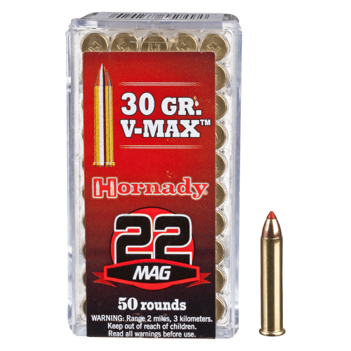 Hornady .22 WMR V-Max Rimfire Ammo