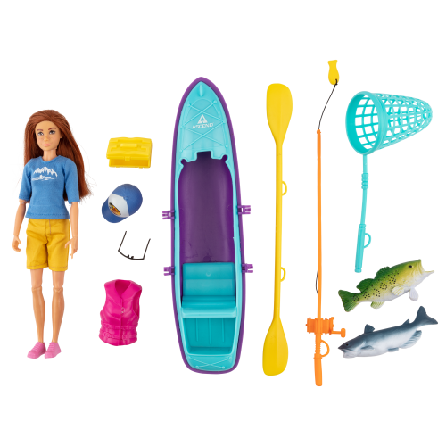 Bass Pro Shops Fishing Doll Play Set for Kids