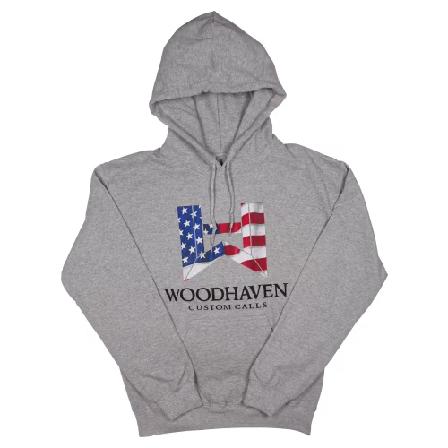 New! WoodHaven Custom Calls Patriotic Hoodie for Men