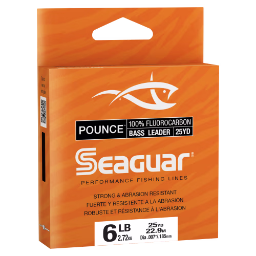 New! Seaguar Pounce Bass Fluorocarbon Leader