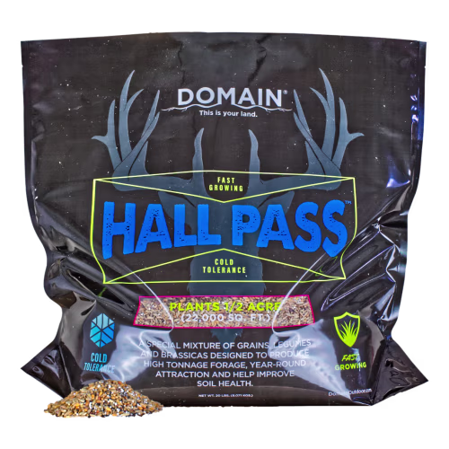 New! Domain Outdoors Hall Pass Food Plot Mix