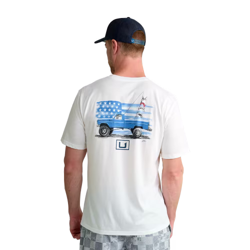 New! Huk KC Americana Series Short-Sleeve T-Shirt for Men