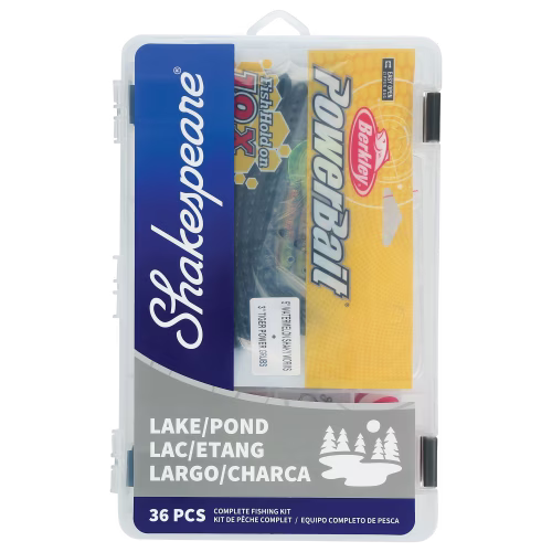 New! Shakespeare Catch More Fish Lake Pond Tackle Box Kit