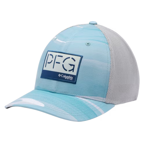 New! Columbia PFG Spaced Logo Mesh Ball Cap