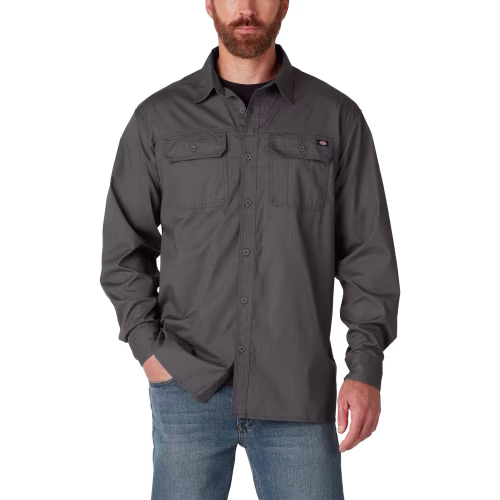 New! Dickies FLEX Ripstop Long-Sleeve Shirt for Men