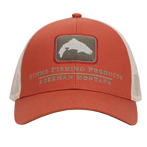 New! Simms Double Haul Icon Bass Logo Trucker Cap