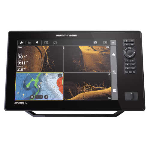New! Humminbird XPLORE 12 CMSI+ CHIRP MEGA SI Fish Finder/Chartplotter