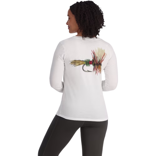 New! Simms Royal Wulff Fly Long-Sleeve T-Shirt for Ladies