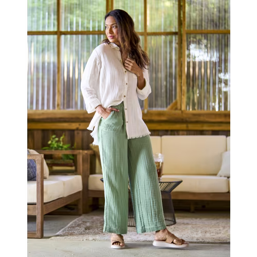 New! Natural Reflections Double-Cloth Pants for Ladies