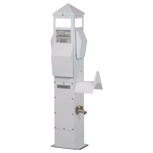 New! International Dock Products 36" Aluminum 30/20-Amp Power Dock Pedestal