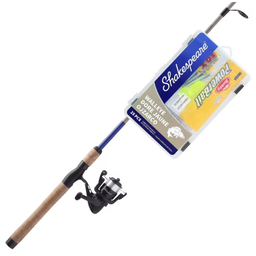 New! Shakespeare Catch More Fish Walleye Spinning Combo