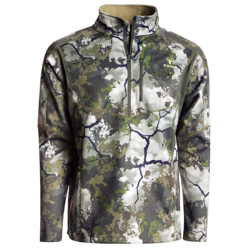 New! Kings Camo Hunter Quarter-Zip Pullover for Men