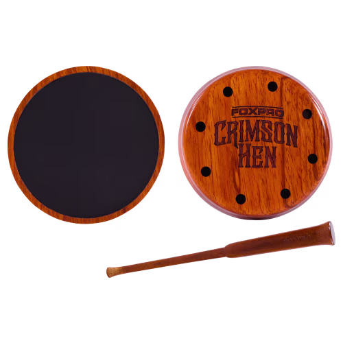 New! FOXPRO Crimson Hen Aluminum Friction Turkey Call