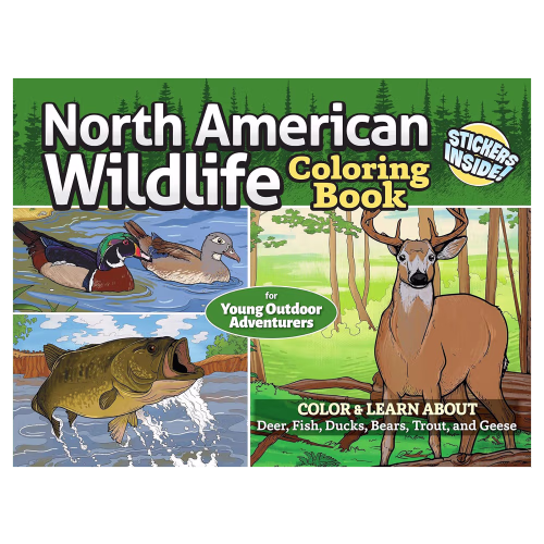 New! North American Wildlife Coloring Book for Kids