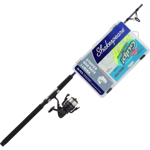 New! Shakespeare Catch More Fish Striper Spinning Combo