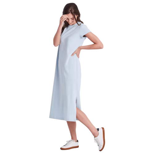 New! Life is Good Solid Crusher Short-Sleeve Dress for Ladies