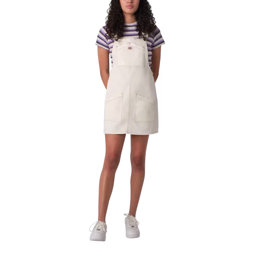 New! Dickies Solid Twill Bib Skirtall for Ladies