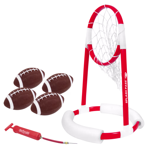 New! GoSports Splash Pass Floating Pool Football Game Set