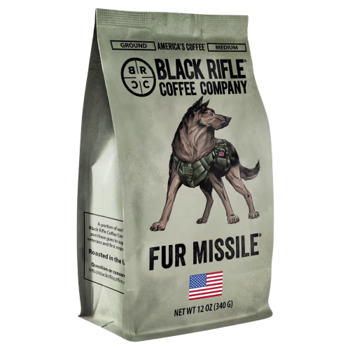New! Black Rifle Coffee Company Fur Missile Ground Coffee
