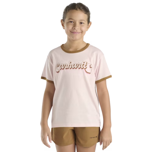 New! Carhartt Ringer Logo Short-Sleeve T-Shirt for Kids