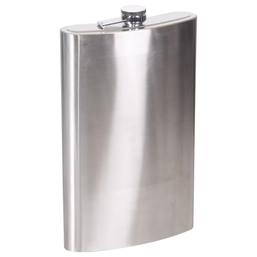 New! Stansport 64-oz. Stainless Steel Flask