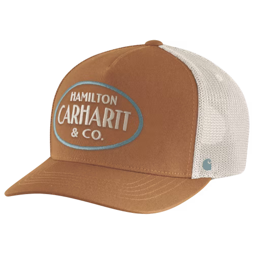 New! Carhartt Hamilton Twill Mesh-Back Embroidered Cap