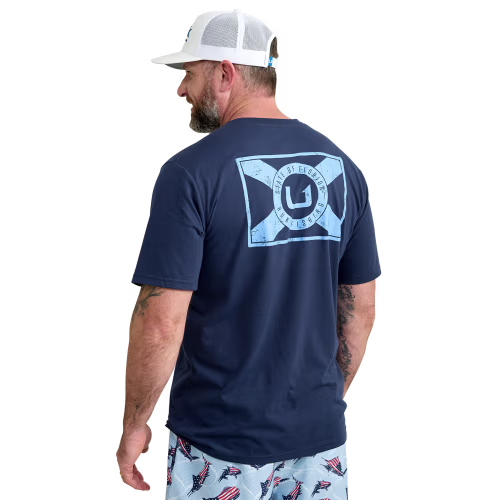 New! Huk Flo State Short-Sleeve T-Shirt for Men