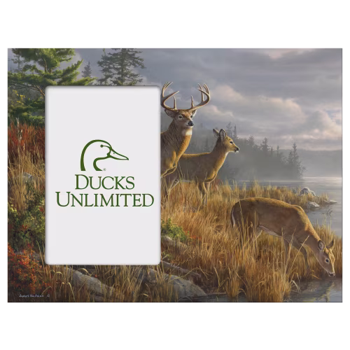 New! Ducks Unlimited At the Crossing Wood Picture Frame
