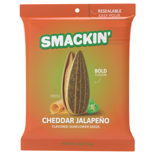 New! SMACKIN' Cheddar Jalapeno Sunflower Seeds