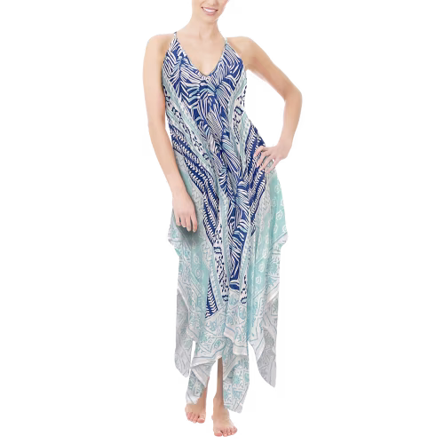 New! Quagga Kerchief Sleeveless Coverup for Ladies