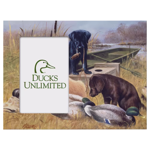 New! Ducks Unlimited Marsh Buddies Wood Picture Frame