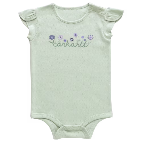 New! Carhartt Script Short-Sleeve Bodysuit for Babies