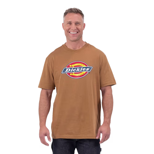 New! Dickies Tri-Color Logo Short-Sleeve T-Shirt for Men