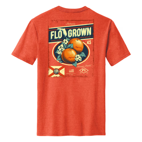 New! FloGrown Orange Poster Short-Sleeve T-Shirt for Men