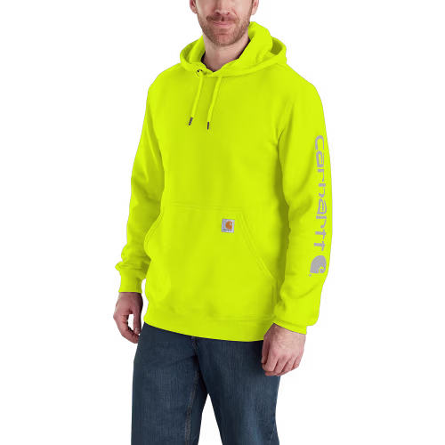New! Carhartt Loose-Fit Midweight Logo Hoodie for Men