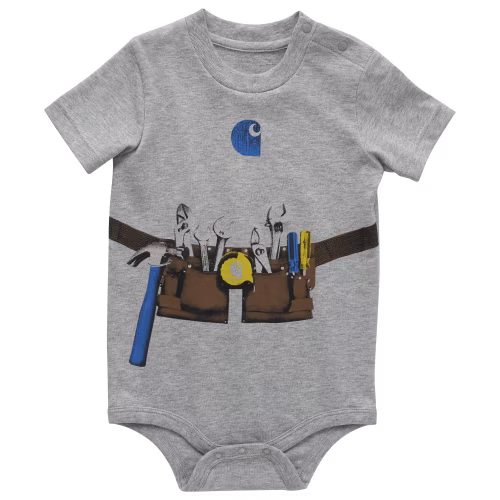 New! Carhartt Toolbelt Short-Sleeve Bodysuit for Babies