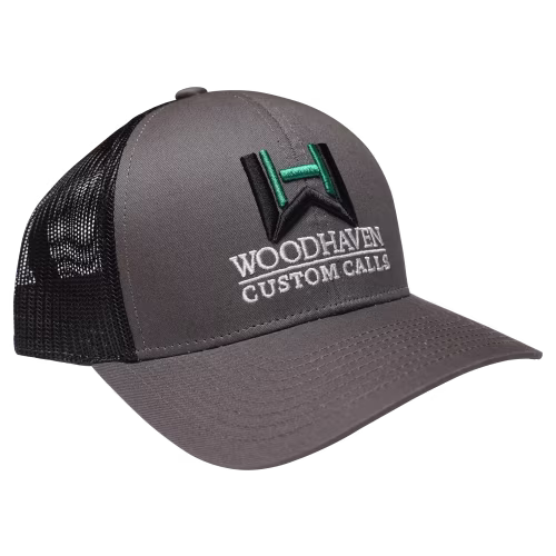 New! WoodHaven Custom Calls Embroidered Mesh-Back Cap