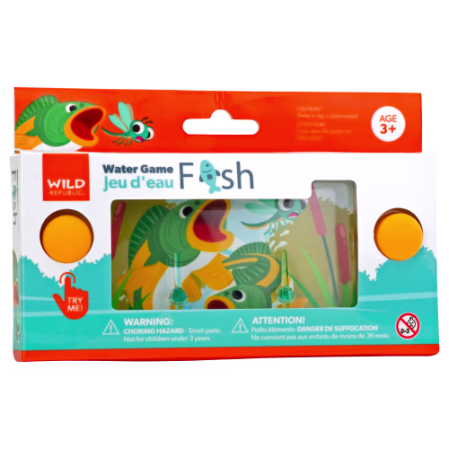 New! Wild Republic Handheld Fish Water Game
